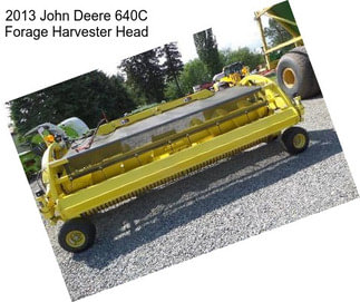 2013 John Deere 640C Forage Harvester Head