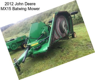 2012 John Deere MX15 Batwing Mower