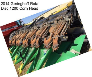 2014 Geringhoff Rota Disc 1200 Corn Head