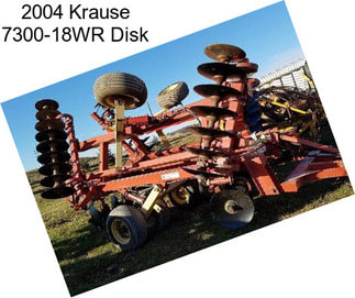 2004 Krause 7300-18WR Disk