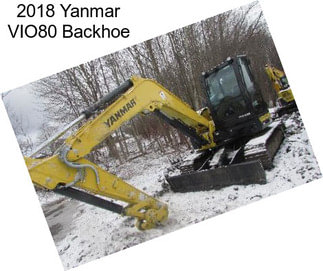 2018 Yanmar VIO80 Backhoe