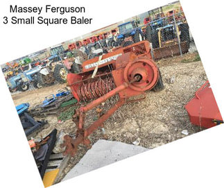 Massey Ferguson 3 Small Square Baler