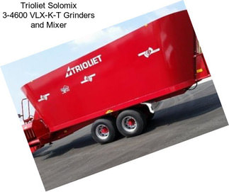 Trioliet Solomix 3-4600 VLX-K-T Grinders and Mixer