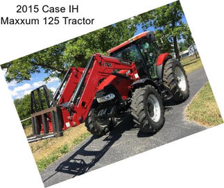 2015 Case IH Maxxum 125 Tractor