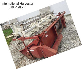 International Harvester 810 Platform