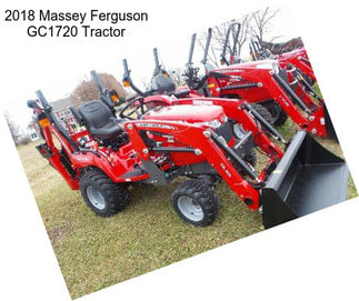 2018 Massey Ferguson GC1720 Tractor