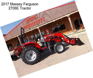 2017 Massey Ferguson 2706E Tractor