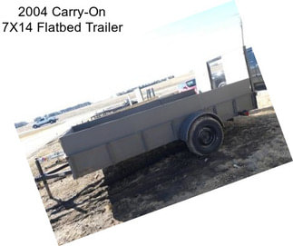 2004 Carry-On 7X14 Flatbed Trailer