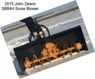 2015 John Deere SB84H Snow Blower