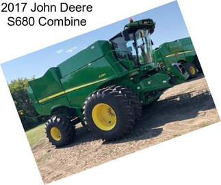 2017 John Deere S680 Combine