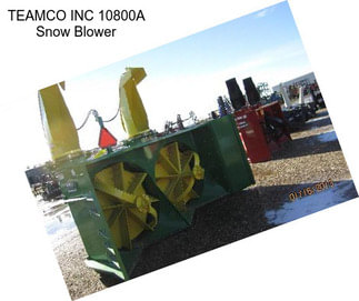 TEAMCO INC 10800A Snow Blower