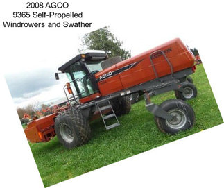 2008 AGCO 9365 Self-Propelled Windrowers and Swather