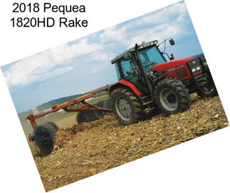 2018 Pequea 1820HD Rake