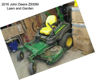2016 John Deere Z930M Lawn and Garden