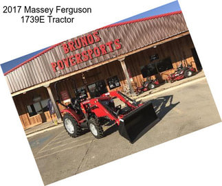 2017 Massey Ferguson 1739E Tractor