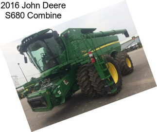 2016 John Deere S680 Combine