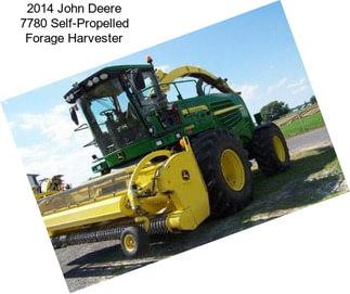 2014 John Deere 7780 Self-Propelled Forage Harvester