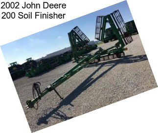 2002 John Deere 200 Soil Finisher