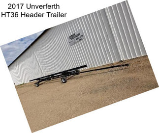 2017 Unverferth HT36 Header Trailer