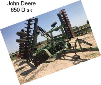 John Deere 650 Disk