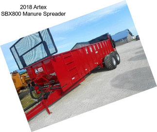 2018 Artex SBX800 Manure Spreader