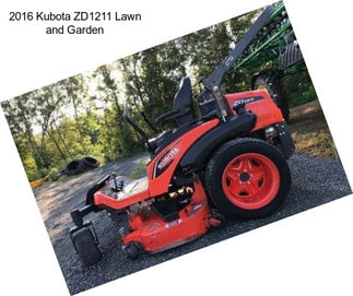 2016 Kubota ZD1211 Lawn and Garden