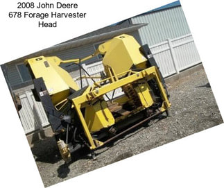 2008 John Deere 678 Forage Harvester Head