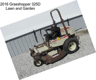 2016 Grasshopper 325D Lawn and Garden