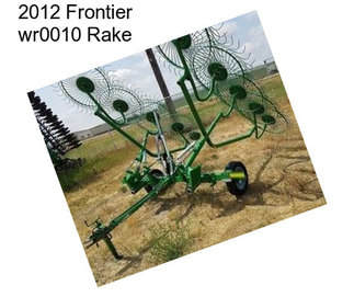 2012 Frontier wr0010 Rake