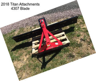 2018 Titan Attachments 4307 Blade