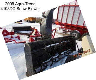 2009 Agro-Trend 4108DC Snow Blower