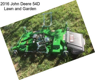 2016 John Deere 54D Lawn and Garden