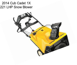 2014 Cub Cadet 1X 221 LHP Snow Blower