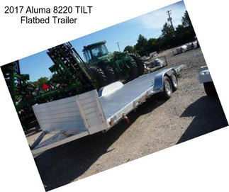 2017 Aluma 8220 TILT Flatbed Trailer