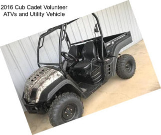 2016 Cub Cadet Volunteer ATVs and Utility Vehicle