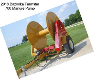 2018 Bazooka Farmstar 700 Manure Pump