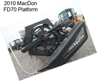 2010 MacDon FD70 Platform