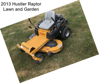 2013 Hustler Raptor Lawn and Garden