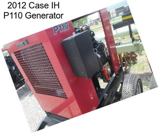 2012 Case IH P110 Generator