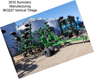 2010 Summers Manufacturing 9K3227 Vertical Tillage