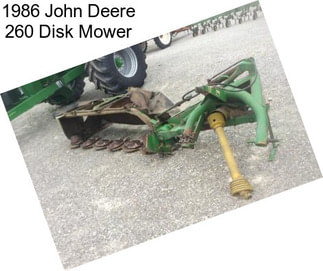 1986 John Deere 260 Disk Mower