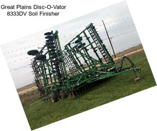 Great Plains Disc-O-Vator 8333DV Soil Finisher