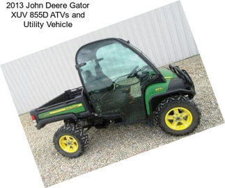 2013 John Deere Gator XUV 855D ATVs and Utility Vehicle