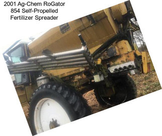 2001 Ag-Chem RoGator 854 Self-Propelled Fertilizer Spreader