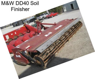 M&W DD40 Soil Finisher