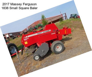 2017 Massey Ferguson 1838 Small Square Baler