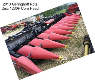 2013 Geringhoff Rota Disc 1230F Corn Head