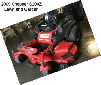 2009 Snapper S200Z Lawn and Garden