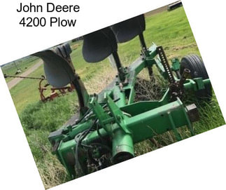 John Deere 4200 Plow