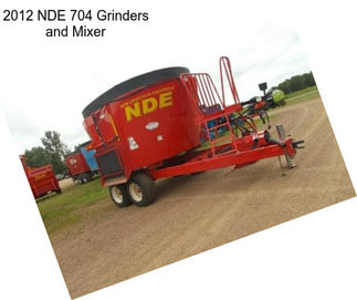 2012 NDE 704 Grinders and Mixer